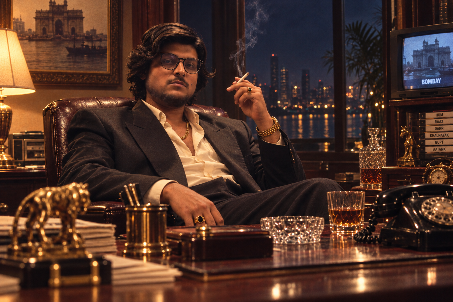 Drug lord character.