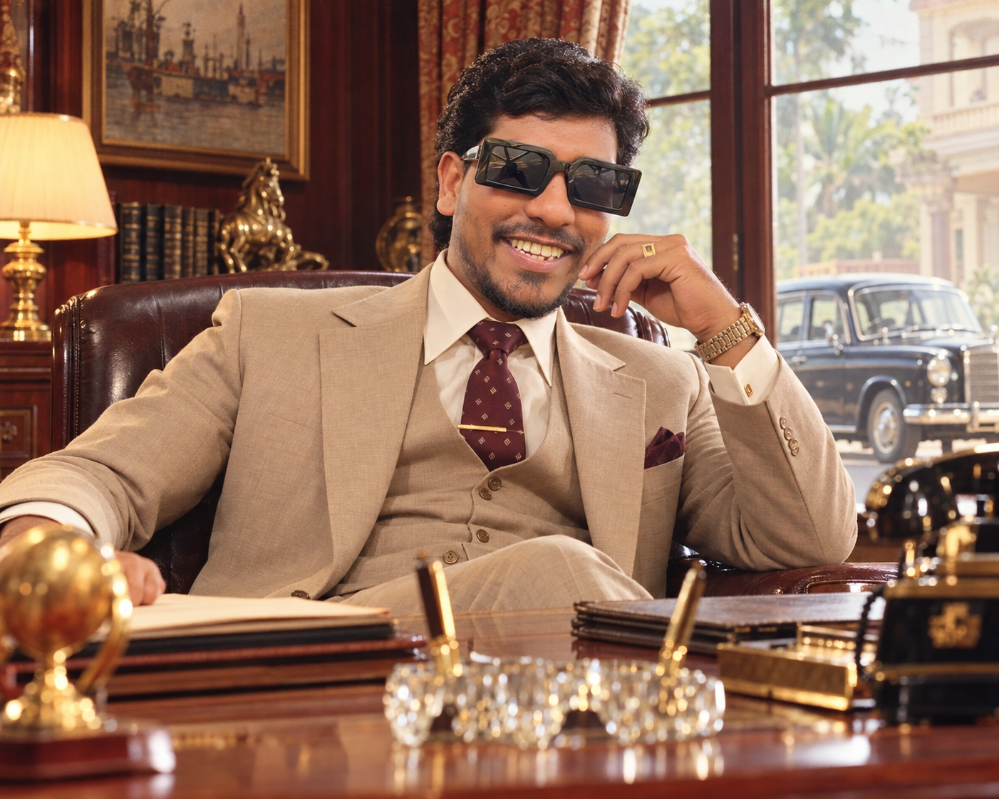 A wealthy businessman