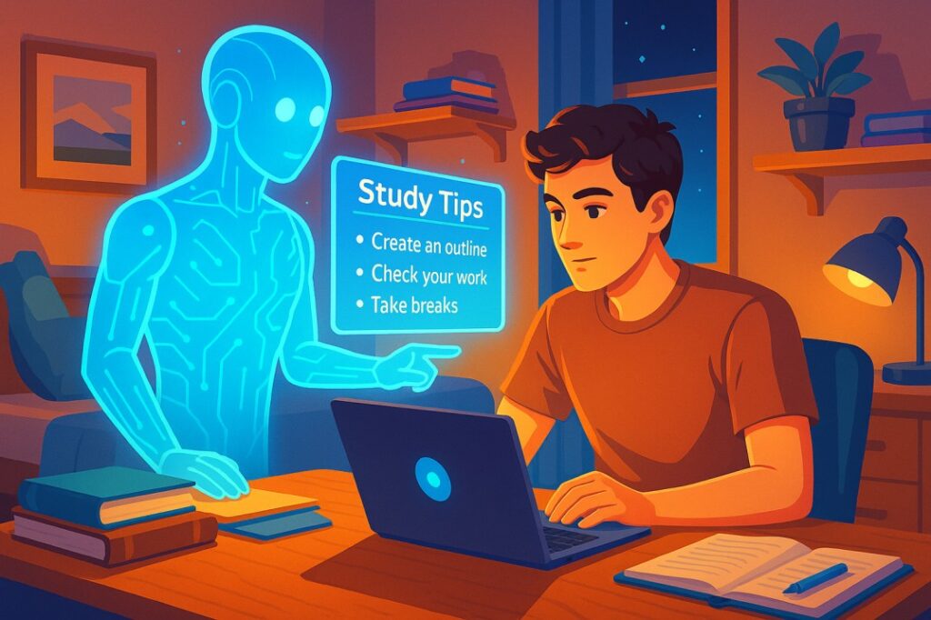 infographic comparing best free ai tools for students