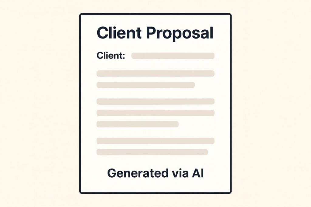 ChatGPT project proposal for freelancers