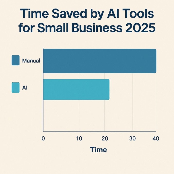 Time saved by AI tools for small business 2025 vs manual methods