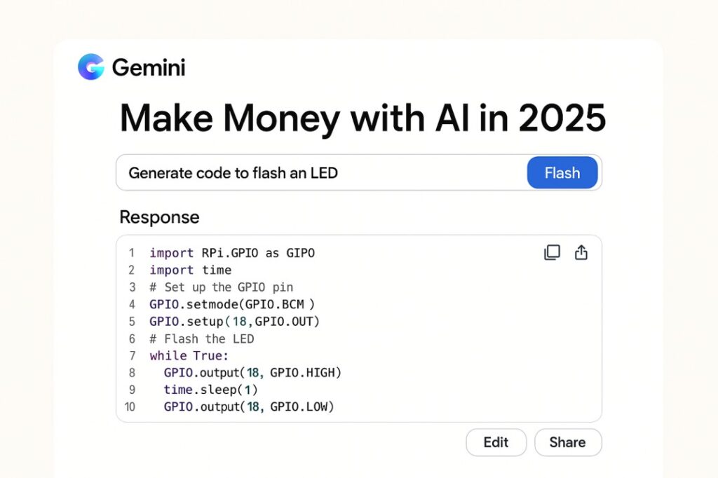 Jasper AI marketing interface showing no-code automation tools to make money with AI in 2025
